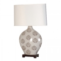 Gray Crest Ceramic Lamp Image