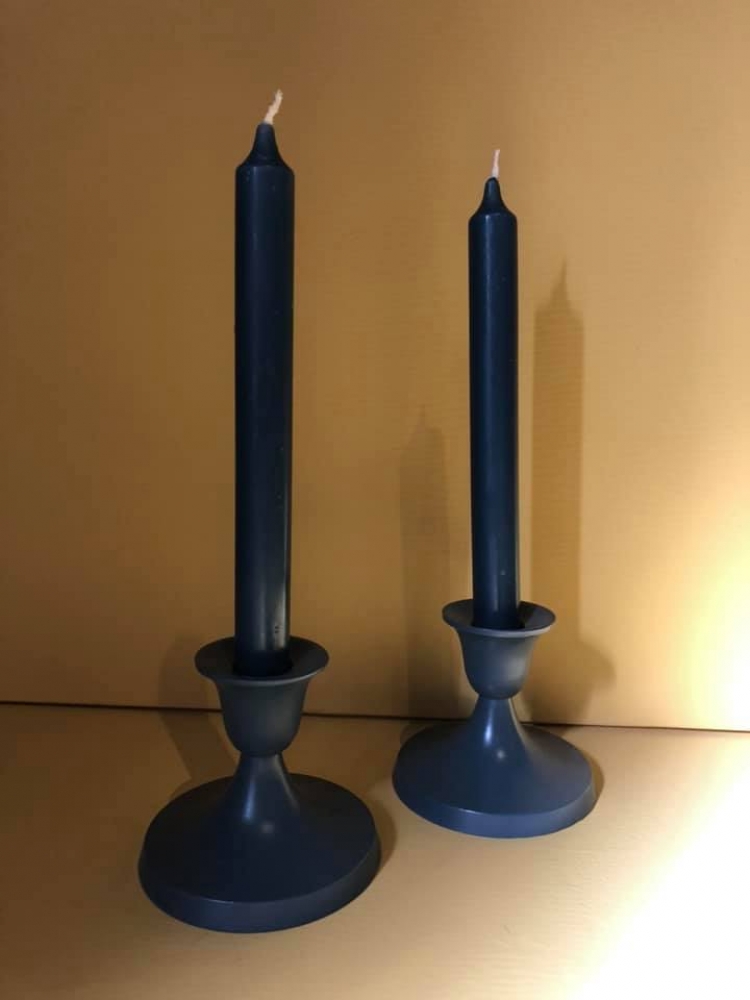Matt Blue Dinner Candle Interior Designs Sussex