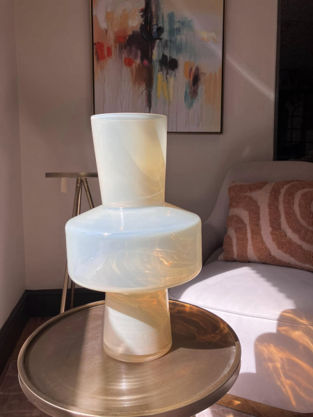 Large Butter Yellow Vase Image