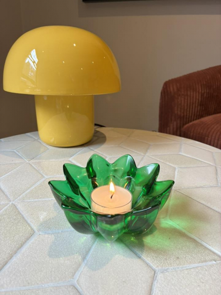 Green Flower T-light Image