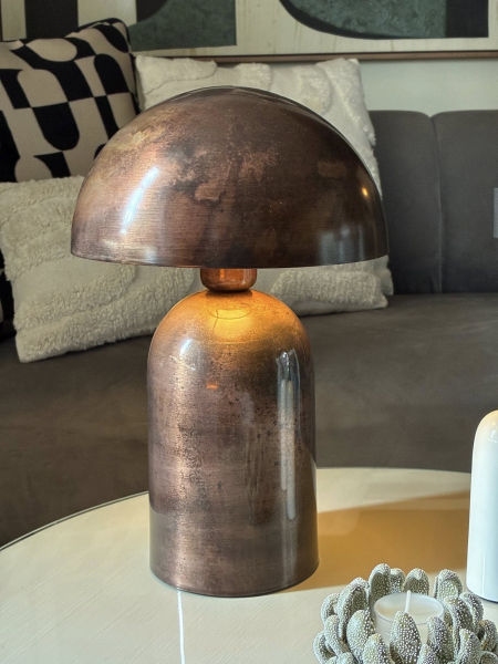 Burnt Bronze Mushroom Lamp Image