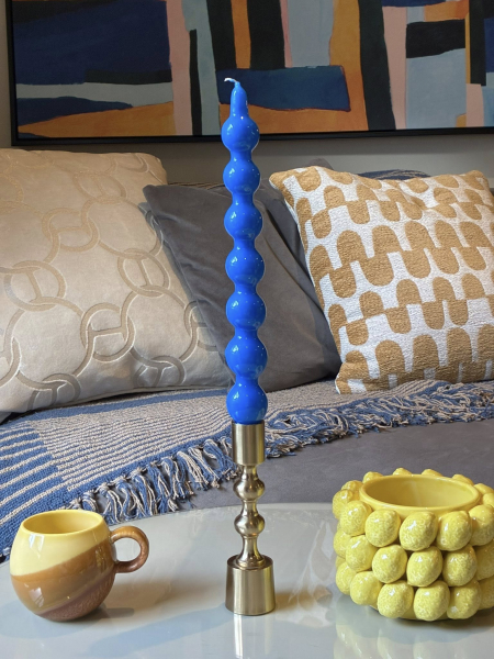 Golden Metal Candle Stick Image