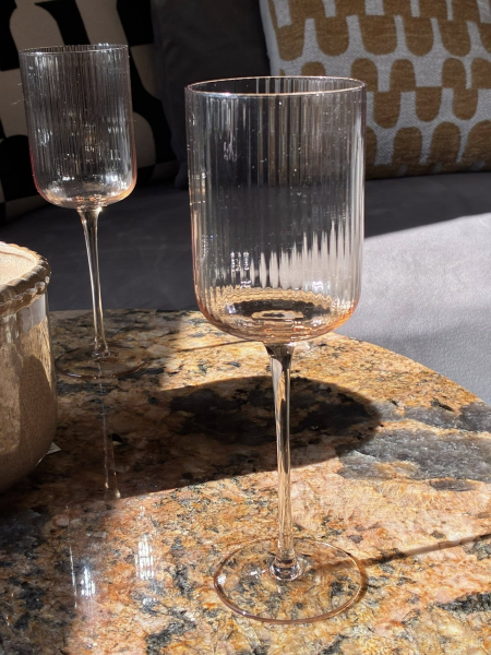 Amber Tint Wine Glass Image