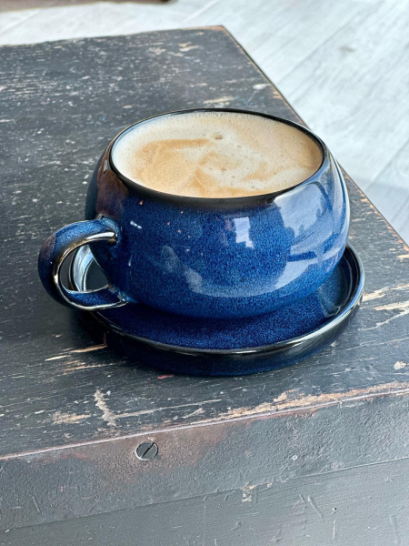 Navy Cup & Coaster Image