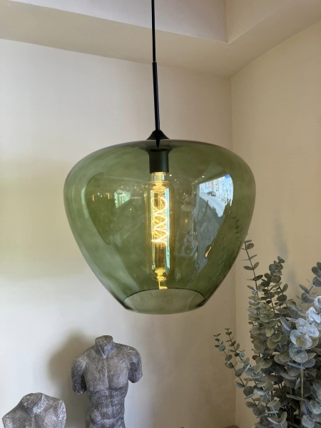Green Glass Pendent L Image