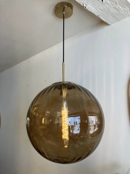 Havanna Brown Ripple Pendent 40cm Image