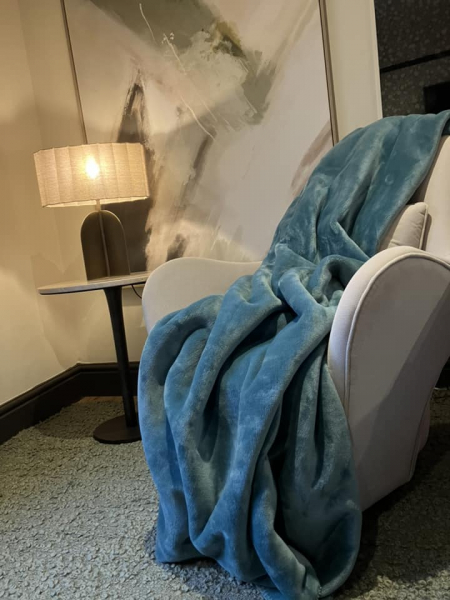 Minty Blue Throw Image