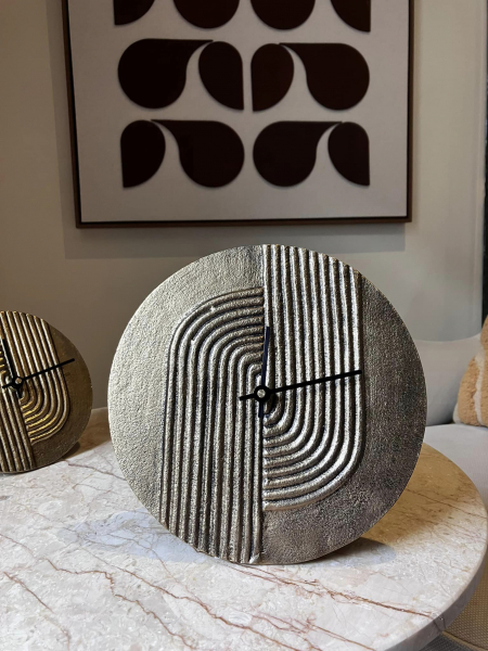 Bronzed Together Clock - Large Image