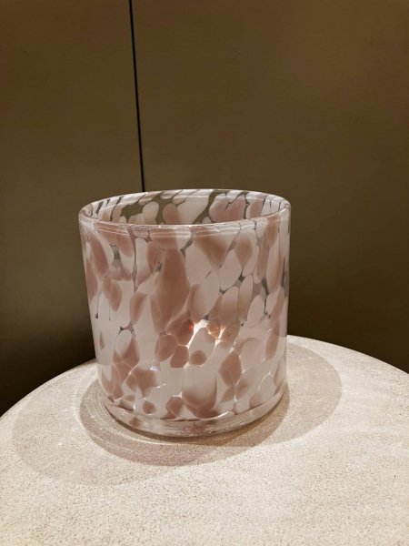 Pink & Cream Spotty T-Light Image